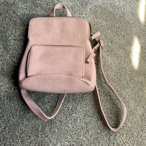 Small leather backpack